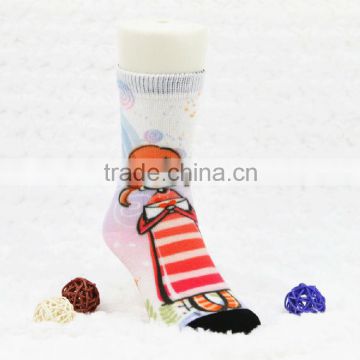 Anti-Foul best selling nylon jacquard cute baby slipper socks floor socks