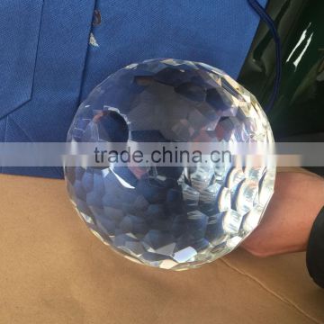 K9 crystal faceted ball