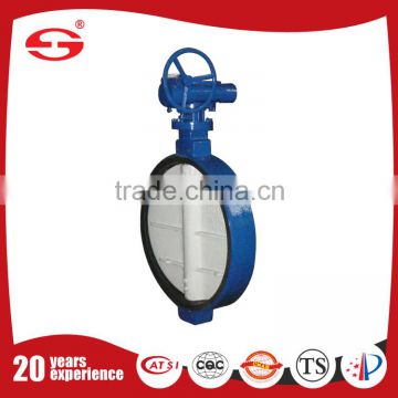 Cast iron Wafer style DN 300 electrically operated eccentric butterfly valve