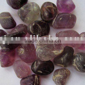 Medium Purple Fluorite Tumbled Stone