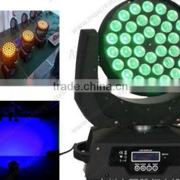 Factory outlet rgbw 4in1 zoom 36x10w led moving head wash light stage light for disco