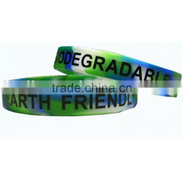 2013 the high quality promotional camouflage color silicone wristband