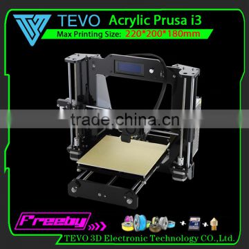 8mm Acrylic Frame Reprap Prusa I3 cheap 3d printer with black/transparent color