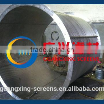 SS304 wedge Wire rotary drum screen for food process