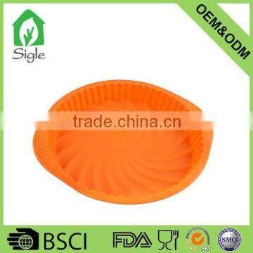 best selling premium Size 33*30*4 cm Silicone Tart Pan cake mold silicone bakeware cake pan