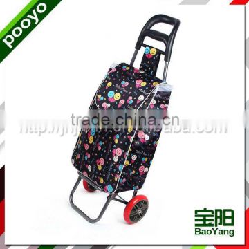 steel hand trolley fashion leisure waterproof nylon travel bag