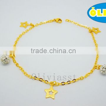 Olivia Jewelry Hotsale gold chains fashion hotsale 316l stainless steel bracelet for men