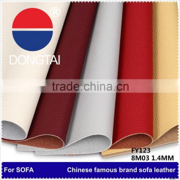 2015 wholesale artificial real leather for sofas Factory direct sale
