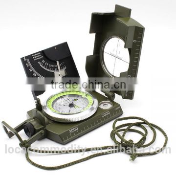 US army military lensatic sighting compass with gradienter and clinometer