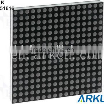 1.5inch black surface 16*16 dot matrix led display with super red color,using SMD