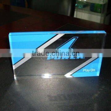 Acrylic Block with Silkscreen