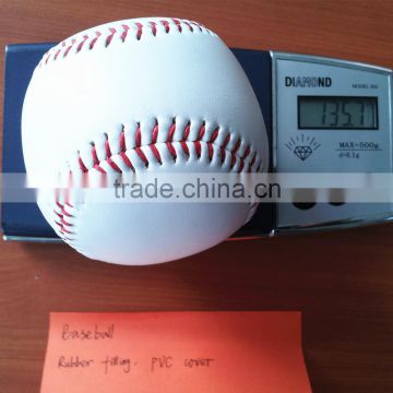 cheap 9.5 inch factory sale rubber core baseball balls