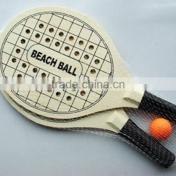 39*20*0.6cm wooden beach tennis racket set game
