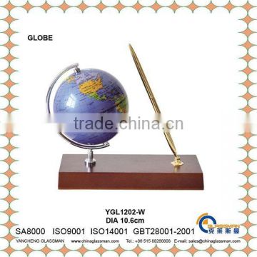 Hot sale DIA10.6cm desk office decorative world globes