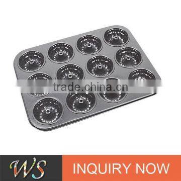 12 Cups Carbon Steel children's Donut Pan