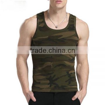 camouflage tank top tank top gym 95% cotton 5% spandex tank top