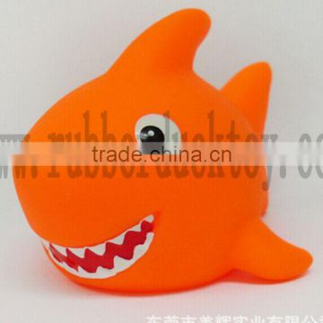 rubber shark bath toy , rubber shark toy , baby shark bath toy