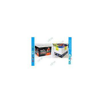 Supermarket Black Cardboard Dump Bin , CMYK Cardboard Display Units