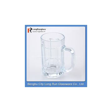 LongRun alibaba china Carved transparent beer glass cups with handle  new items in china market