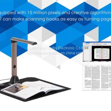 MEGASCAN PRO X7 | SMART AUTOMATIC HIGH SPEED BOOK CAMERA SCANNER