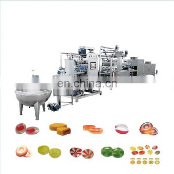 Industrial hair gummy fruit gummy soft chew candy drops oil drop gummy candy production line manufacture