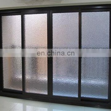 Patterned glass interior door glass design