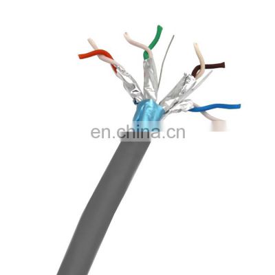 PVC/LSOH Jacket cu cat6a sftp network cable