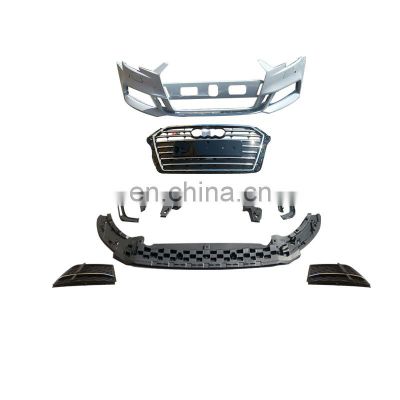 S3  LOOKING FRONT BUMPER COMPLETE S3 BODY KIT FIT FOR A3 2017 2018 2019 body kits for au di S3 tuning parts