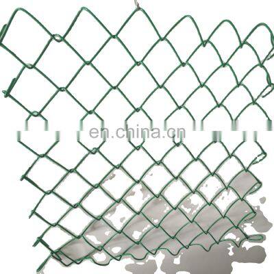 Safety And Environmental Protection Green PVC Fences  Chain Link Fence