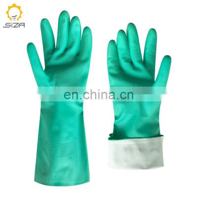 Wholesale high quality long style household cleaning gloves smart nitrile gloves
