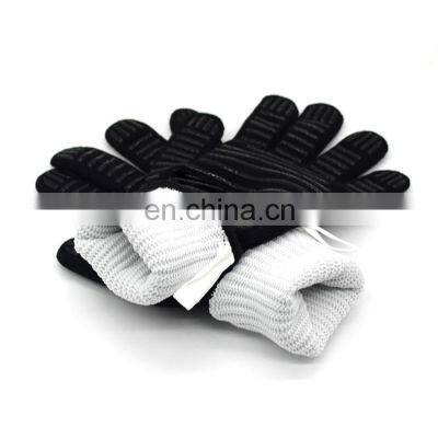 Amazon Suppliers Kitchen Oven Extreme Heat Resistant Gloves, Silicone BBQ Gloves For Grill Gloves EN407 CE