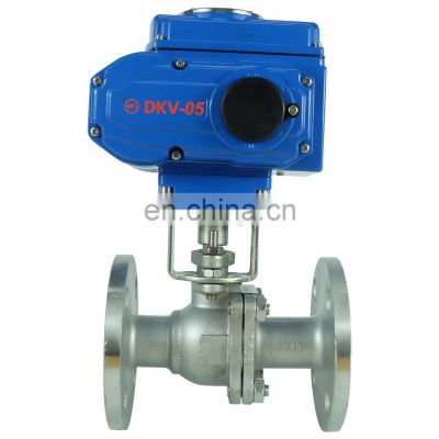 DKV irrigation miniature actuator small gas stainless steel 304 ss304 small electric flange ball valve
