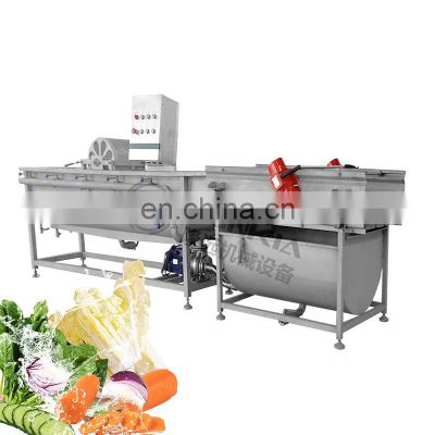 Automatic ozone vortex vegetable washer fruit cleaning machine with bubbles