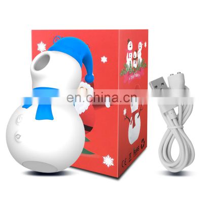 Christmas Gift Snowman Clit Sucker Vibrator Sex Toy for Women Adults 18 Nipple Female Clitoris Vacuum Stimulator Oral sex shop%