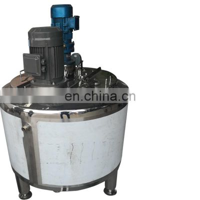 500L 1000L Stainless Steel Emulsifying Mixing Tank With Agitator Mixer And High Shear Emulsifier Machine Industrial Mixing Tank