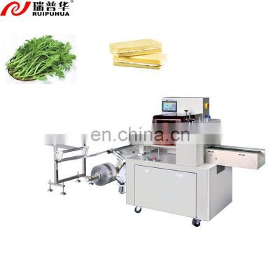 Full servo automatic packing fresh vegetables cake cup bakery vegetable and fruit with tray packing machine