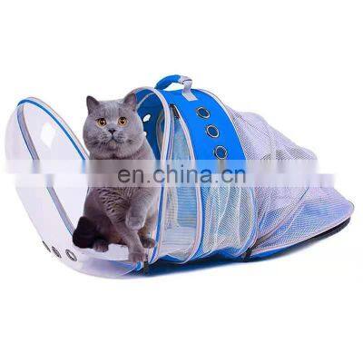 Wholesale price low moq Pet Carrier Backpack travel bag Transparent dog cat bird cage carrier bag pack for USA American