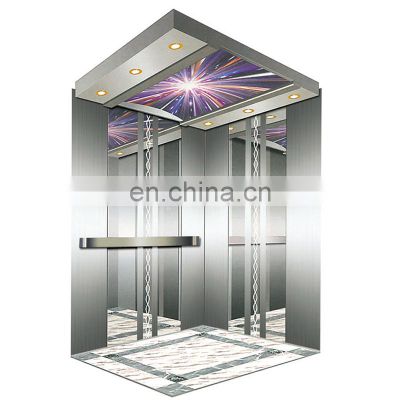 Popular stainless steel material elevator cabin decoration design price