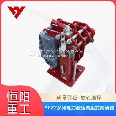 Hengyang Heavy Industry YPZ2|-315/23 Power Hydraulic Arm Disc Brake is installed with self-lubricating bearings.