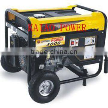 5KW high quality key start gasoline generator power set (KGE6500E)