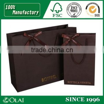 Superior Coffee Garment Paper Bag with a Bow