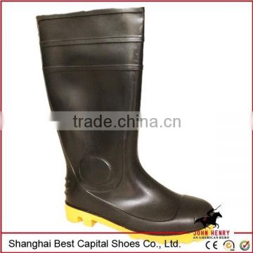 pvc rain boots rubber boots\ composite toe waterproof safety boot