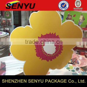 Custom Design Flower Paper Cards for Christmas Decoration