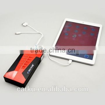 Portable 12V multifunction jump starter charging for smartphone / laptop /tabletPC