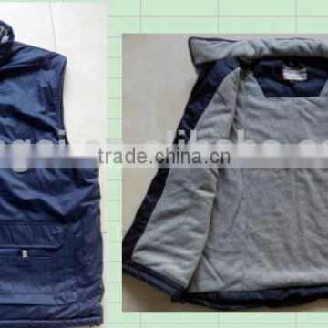 100% polyester work vest uniform fleece lining with pockets for men wholesale