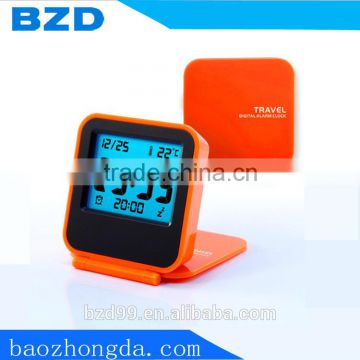Fancy Colorful Advertising Desk Mini Low Light Alarm Clock With Thermometer Alarm Snooze /Electronic Items Manufacturer