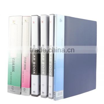 China Supplier 10/20/30/40/60/80/100 pages Display Pocket PP Clear Book File Folder, Data Book, Display Book