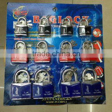 Color Plastic amored diamond iorn padlock