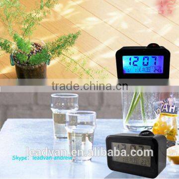 Led Backlight Projection Time Talking Alarm Projector Wall Clock