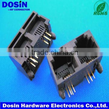 professional manufacturer RJ45 series, double modular jack Connector for pcb